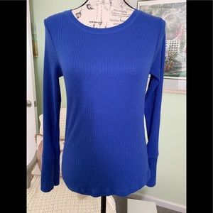 Long sleeve ribbed pullover